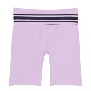 Victoria’s Secret PINK FLIP IT SEAMLESS FOLDOVER BIKE SHORTS in pastel lilac